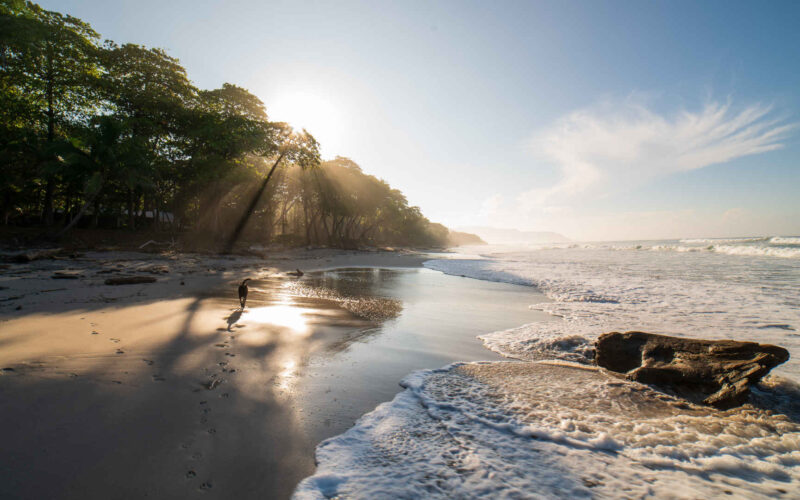 View of Santa Teresa Beach, Puntarenas Province, Costa Rica.