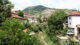 View of an old bridge and houses in Kratovo, North Macedonia.